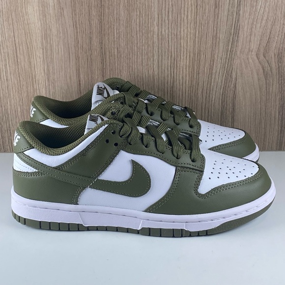 Nike Dunk Low White / Medium Olive DD1503-120 Women’s Size 5 - Picture 1 of 11